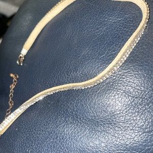Rhinestone choker necklace